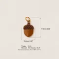 Detailed specifications of 316 stainless steel acorn pendant charm for DIY jewelry - Acorn Pinecone Style (No. 10) / 17.2x10.6mm / Gold