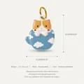 Detaillierter Edelstahl Katzen-Anhänger mit Wolkenmuster, 18K PVD-vergoldeter Schmuck - Stil 9 Wolkenkatzenanhänger