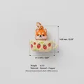 Grazioso ciondolo in smalto volpe Shiba Inu in tazza da tè, accessorio in rame 17,5 mm - Shiba Inu / Oro