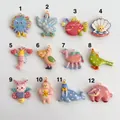 Variety of 12 colorful cartoon animal and sea life charms for jewelry making DIY. - Sea Urchin Pendant (1) / Pendant Only