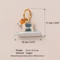 Ciondolo cane Jack Russell 3D su tavola da surf, accessorio in rame per gioielli DIY - 11 Schnauzer