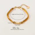 Vintage gold finish copper bracelet with elegant silk ribbon and bead accents for women - Gold Satin Ribbon Style / Gold