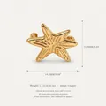 Pendentif étoile de mer dorée en cuivre pour accessoires de mode DIY d'été élégants - Pendentif Hexagonal