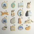 Collezione di 16 ciondoli a tema gatto in acciaio inossidabile per la creazione di gioielli - Ciondolo Con 14 Fiori In Pizzo