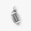 Pendentif breloque détaillé en acier inoxydable football américain argent antique - Ballon de rugby / Acier