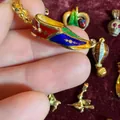 Pendentif chaussure en email colore pour collier DIY et bijoux - Pendentif Chaussures Multicolores