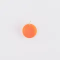 Translucent orange fruit acrylic pendant accessory for DIY earring or necklace jewelry making - Orange Pendant / Orange