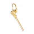 Vergoldeter Anhänger aus Edelstahl in Form eines Lacrosse-Schlägers für DIY Schmuck - Lacrosse Schläger Anhänger