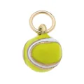 Ciondolo a forma di pallina da tennis gialla in stile dopamina in acciaio inox - Pendaglio Pallina da Tennis