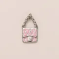 Miniatur-Anhänger in Handtaschenform mit rosa Emaille aus Edelstahl - Taschenanhänger