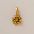 Handgefertigter goldener Edelstahl-Gänseblümchen-Anhänger für DIY-Schmuck oder Schuhe - April Blumenanhänger