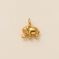 Pendentif éléphant plaqué or minimaliste pour création de bijoux DIY collier bracelet - Éléphant