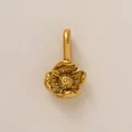 Exquisiter 18k vergoldeter Edelstahl-Blumenanhänger für die DIY-Schmuckherstellung - August Blumenanhänger