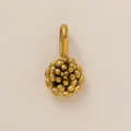 Hochwertiger Blumenanhänger aus Edelstahl mit 18 Karat Vergoldung für DIY Schmuck - Oktober Blume Anhänger