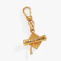 Vintage gold graduation cap and scroll metal pendant charm with lobster clasp - Graduation Cap and Scroll Charm