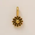 Eleganter Sonnenblumen-Anhänger aus 18k vergoldetem Edelstahl für DIY-Schmuckstücke - November Blumenanhänger