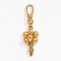 Elegant golden metallic balloon bunch charm with ribbon bow detail and sturdy clasp - Graduation Balloon Charm