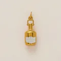 Vintage-Stil 18k vergoldeter Edelstahl RUM Flaschenanhänger für DIY-Schmuckherstellung - Rumflaschen-Stil