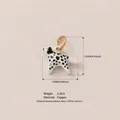 Handcrafted Dalmatian dog animal oil drip pendant charm made of copper for jewelry DIY - Dalmatian Dog (YKXS260412158GK) / White