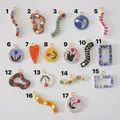 Variety of ceramic flower and tulip pendants for DIY necklace and bracelet jewelry making - 3 Red Tulips Pendant (1) / Red