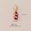 Gold plated copper earring with a creative hot dog bread pendant for DIY jewelry lovers - Hot Dog Style Drop Earring / 1 Pair Pack
