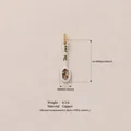 Mini spoon charm with colorful candy dots and EAT ME text, copper material, 16.4mm. - Spoon Pendant