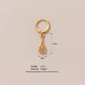 Exquisite 18K gold-plated copper tennis racket pendant charm for DIY jewelry making - Tennis Racket Pendant