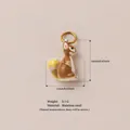 Detailed stainless steel squirrel charm pendant for DIY jewelry making with gold ring - No. 4 Squirrel Pendant Only (Without Chain)
