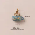Détail du pendentif hérisson 3D dans une tasse avec mesures de taille et de poids - Pendentif Hérisson 9