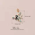 Détail de la breloque oiseau avec dimensions et infos matériau pour création de bijoux DIY - N°5 Pendentif Oiseau Nœud Noir
