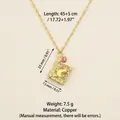Vintage gold book locket pendant necklace with moon star and rose design, copper material - Rose Book Locket Necklace / Gold
