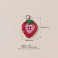Gourmet aardbei emaille hanger van roestvrij staal met exacte afmetingen en gewicht - Aardbei Hanger