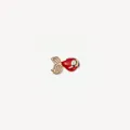 Élégant pendentif poisson rouge en émail et finition dorée pour collier raffiné - Poisson Rouge (HSNK255015SI)