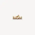 Élégant pendentif MOM plaqué or avec un petit accent en forme de cœur étincelant - Accessoire MOM (HSNK255015SI)