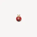 Pendentif coccinelle en émail rouge et finition dorée pour colliers délicats - Accessoire Coccinelle (HSNK255015SI)