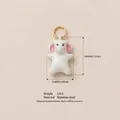 Cute white elephant star pendant made of stainless steel with 18K gold ring detail - Style 7 Pendant