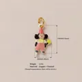 Handmade cute enamel clown mouse pendant with star wand for DIY necklace jewelry - Cartoon Rabbit Pendant Only (Without Chain)