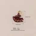 Detailed size and material specifications for this handmade enamel bird pendant jewelry charm - Pendant Only (Without Chain) - Swallow