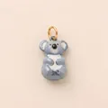 Encantador colgante de koala de cerámica azul para crear joyas DIY personalizadas - Solo Colgante (Sin Cadena) / Colgante Koala