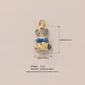 Handmade style stainless steel animal pendant with 18K gold-plated ring for jewelry making - Pendant Only (Without Chain) - 3D Mouse
