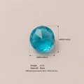 Cuenta de resina facetada turquesa de 6 mm para creación de joyas y accesorios de DIY - Zirconia Azul Cielo de Mayo (Accesorio Único)