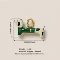 Ciondolo cane bassotto in smalto fatto a mano con anello d'oro, dimensioni 20mm x 11mm. - Ciondolo Bassotto (Vestito) / Ciondolo Cane Vestito