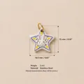 Pendentif lapin en forme d'étoile en acier inoxydable, dimensions 15 mm x 16,5 mm - Pendentif Lapin Étoile