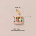 Detaillierte Ansicht des 3D-Karussell-Anhängers aus Kupfer mit Maßen 16mm x 20mm. - Karussell-Anhänger (Nr. 12)