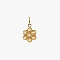 Elegant 18K gold-plated stainless steel flower pendant charm for DIY jewelry making - Flower Pendant
