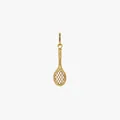 Elegant 18K gold plated stainless steel tennis racket charm pendant for DIY jewelry - Tennis Racket Pendant