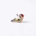 Ciondolo a forma di uccello cardellino in ceramica dipinto a mano per fare gioielli - Ciondolo Usignolo 38