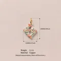 Hand-painted cute koi fish pendant made of copper for DIY jewelry accessories 15x12mm - Pisces / 15x12mm