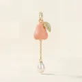 Détail du pendentif en résine en forme de fruit avec perle et dorure 18K - Pendentif Seul (Sans Chaîne) (Pomme d'Eau Rose) / Rose