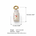 Detailed view of colorful copper jar pendant with 15.6mm height and 4.2g weight - Feeding Bottle Shape